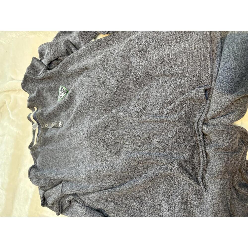 Gray Knit Two-Piece Lounge Set with Drawstring Waist